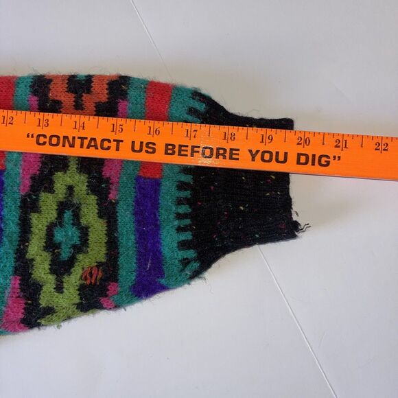 Studio Michelle Stuart Colorful Designs Wool Sweater Women Sz L Vtg Acrylic 90’s - Picture 8 of 10